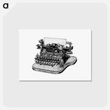 アートポストカード-Victorian Typewriter Engraving
 - 大英図書館 Postcard.
