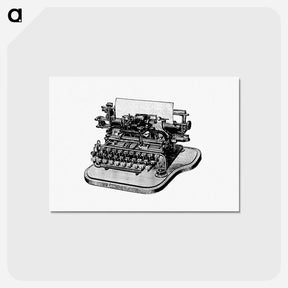 アートポストカード-Victorian Typewriter Engraving
 - 大英図書館 Postcard.