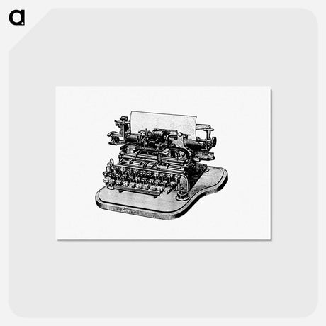 アートポストカード-Victorian Typewriter Engraving
 - 大英図書館 Postcard.