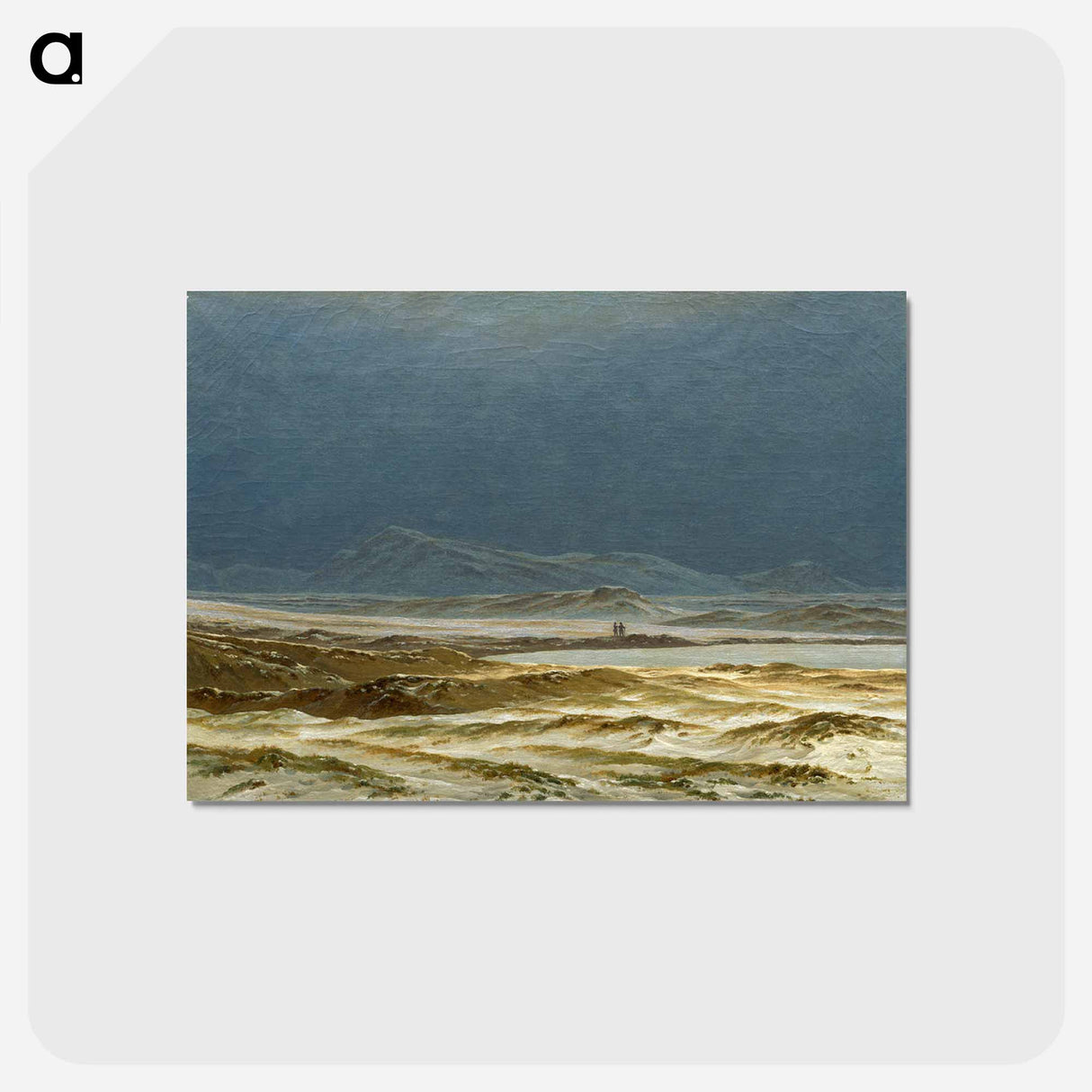 アートポストカード-A Northern Spring Landscape - カスパー ダーヴィト フリードリヒ Postcard.