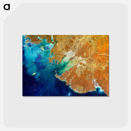アートポストカード-Kimberley Region, Western Australia
 - 上空からの地球 Postcard.