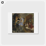 アートポストカード-Portrait of Mlle Fiocre in the Ballet "La Source" - エドガー ドガ Postcard.