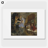 Portrait of Mlle Fiocre in the Ballet "La Source" - Edgar Degas Poster.