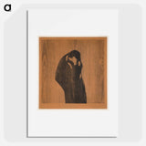 The Kiss IV - Edvard Munch Poster.