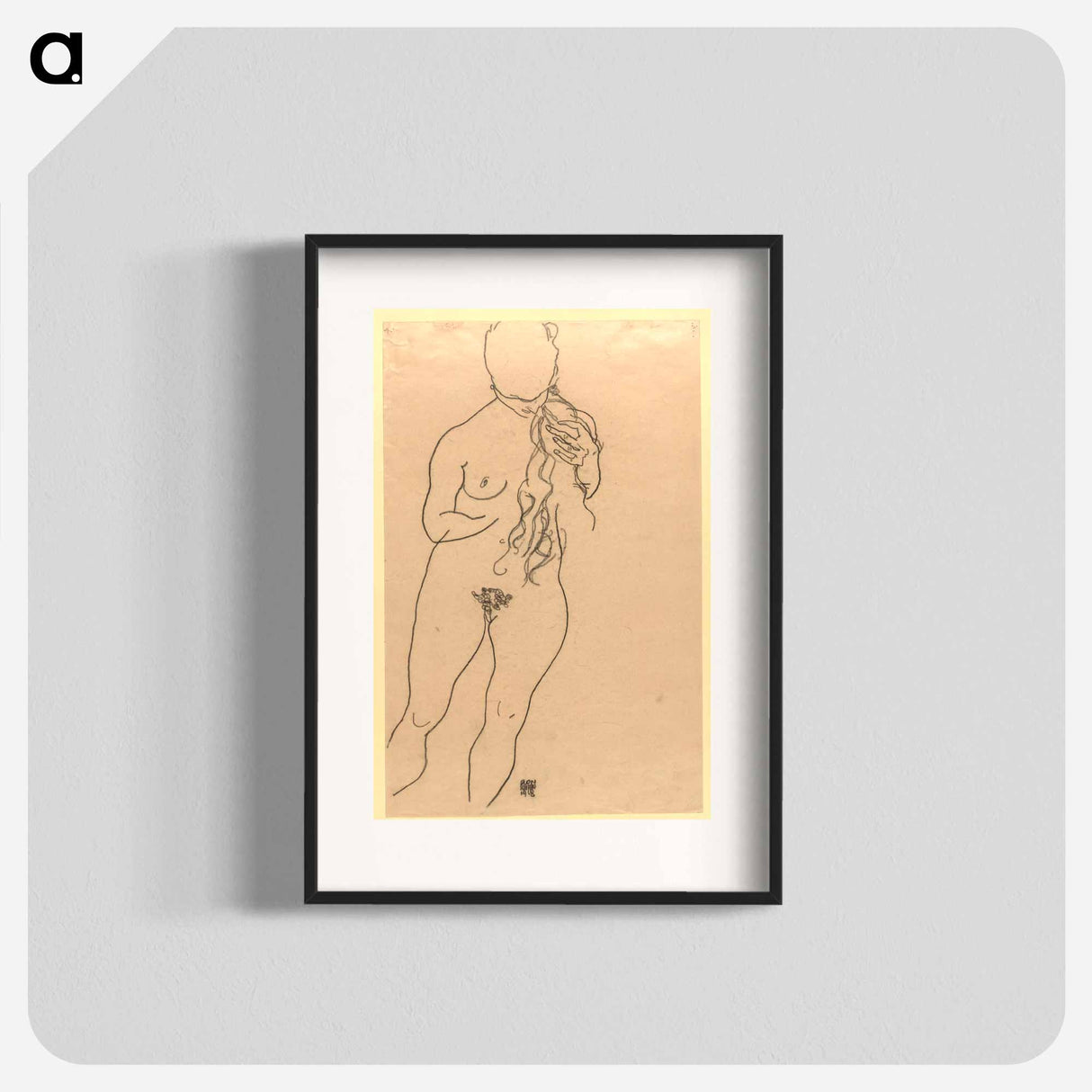 Nude girl - Egon Schiele Poster.