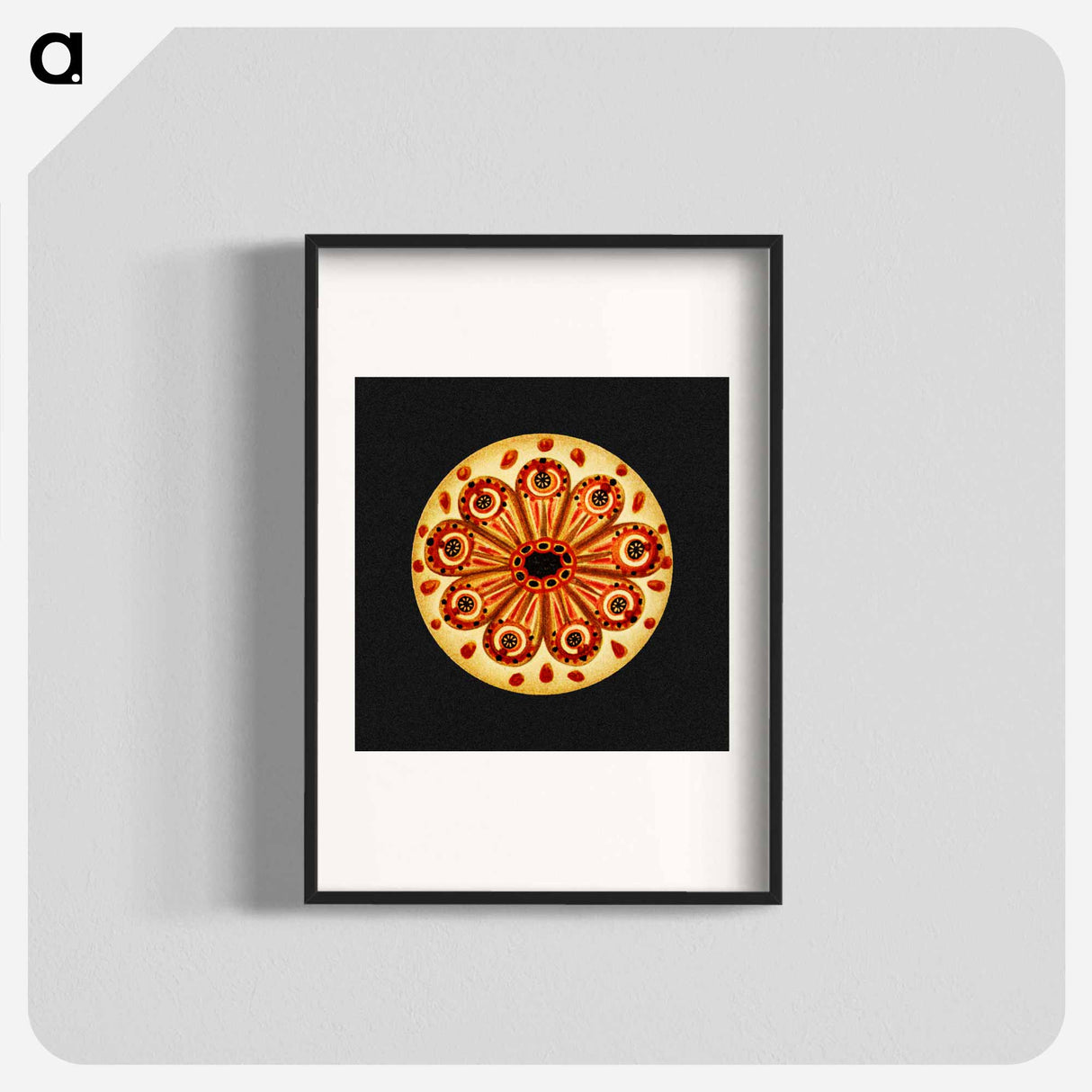 Colorful vintage tunicate marine life illustration - エルンスト ヘッケル Poster.