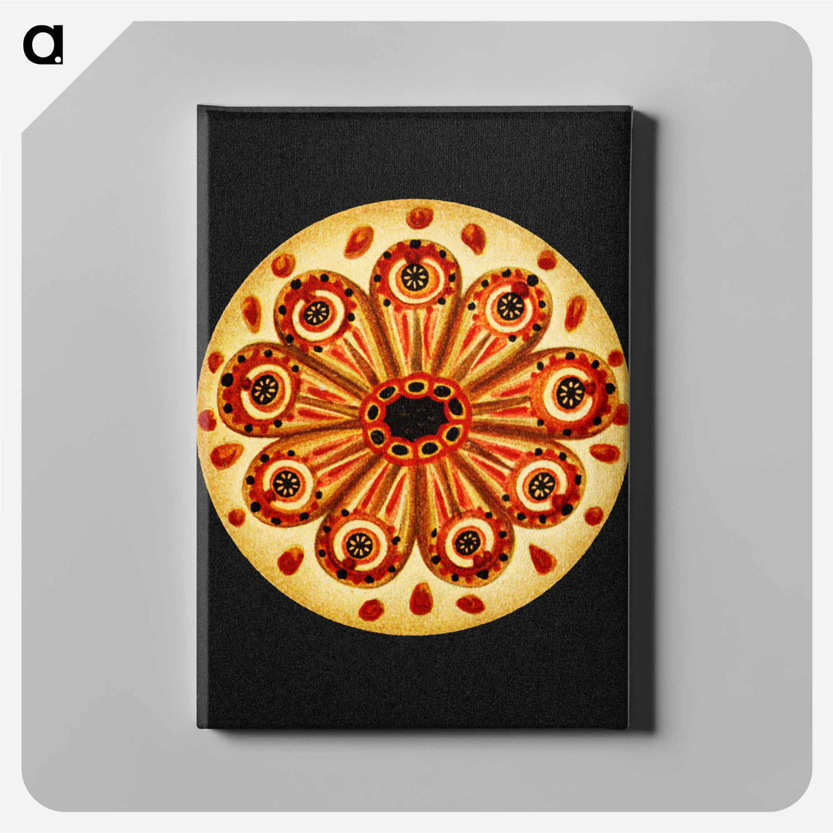 Colorful vintage tunicate marine life illustration - エルンスト ヘッケル Canvas.