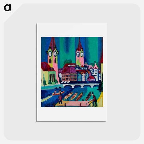 アートポストカード-Zurich - エルンスト ルートヴィヒ キルヒナー Postcard.