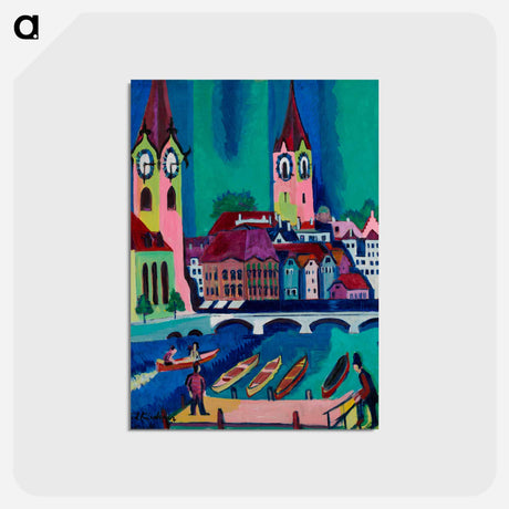 アートポストカード-Zurich - エルンスト ルートヴィヒ キルヒナー Postcard.
