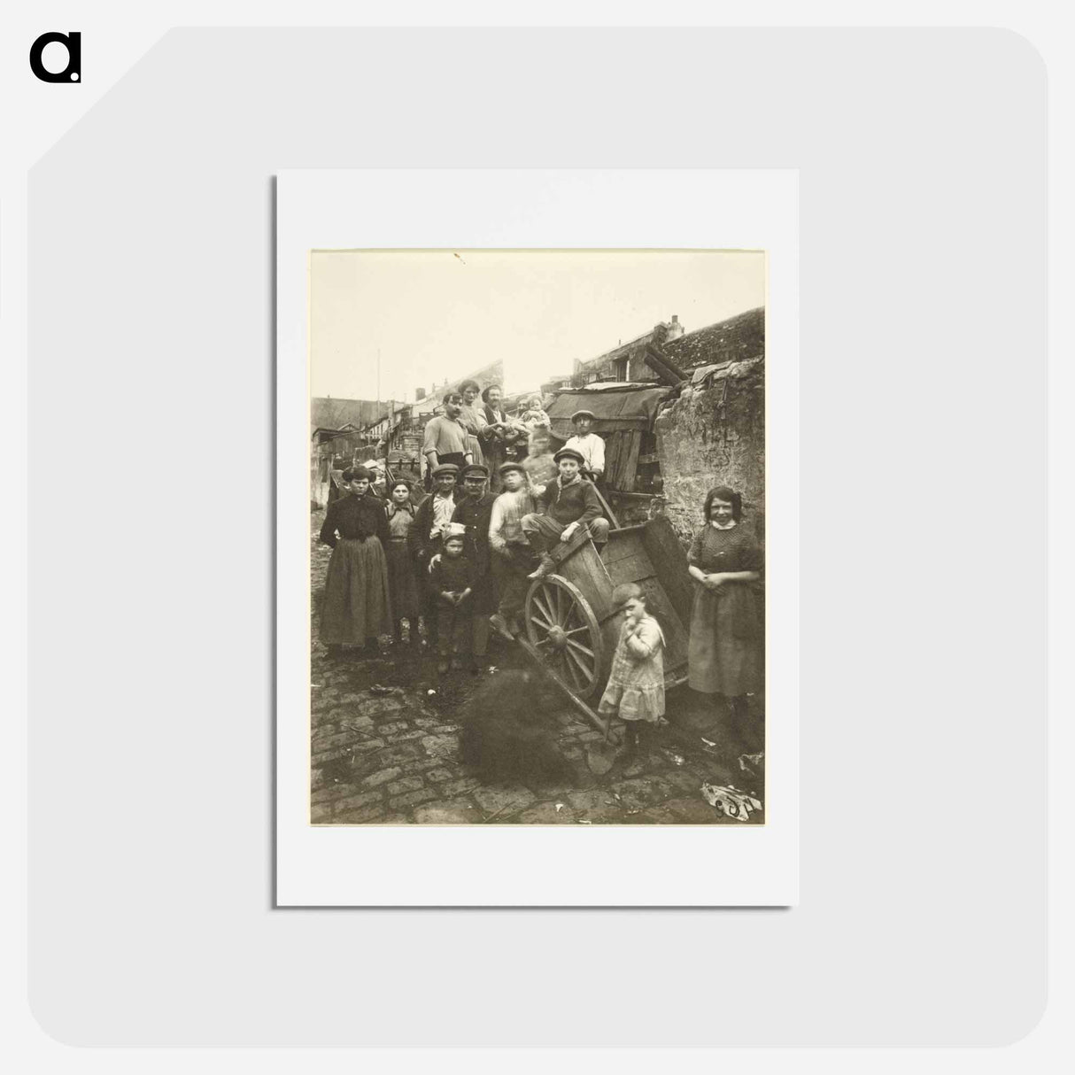アートポストカード-Ragpickers' Camp
 - ウジェーヌ アジェ Postcard.