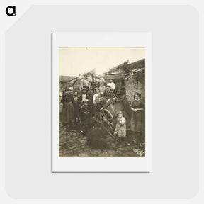 アートポストカード-Ragpickers' Camp
 - ウジェーヌ アジェ Postcard.