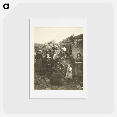 アートポストカード-Ragpickers' Camp
 - ウジェーヌ アジェ Postcard.