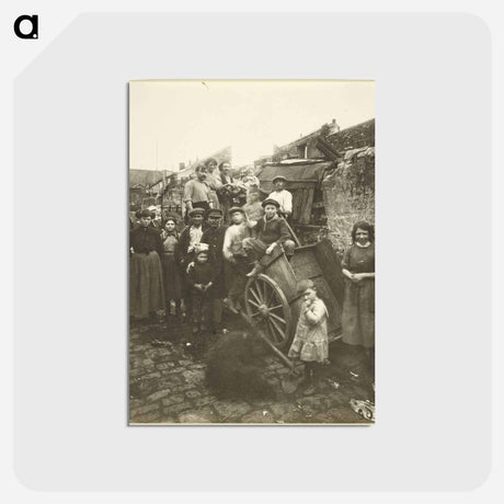 アートポストカード-Ragpickers' Camp
 - ウジェーヌ アジェ Postcard.