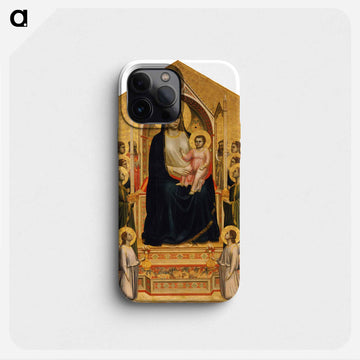 Madonna in Maest (Ognissanti Madonna) - ジョット ディ ボンドーネ Phone Case.