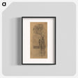 アートポスター-Draft for the intercolumn painting "Egyptian Art II" - グスタフ クリムト Poster.