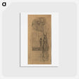 アートポストカード-Draft for the intercolumn painting "Egyptian Art II" - グスタフ クリムト Postcard.