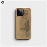 Draft for the intercolumn painting "Egyptian Art II" - Gustav Klimt Phone Case.