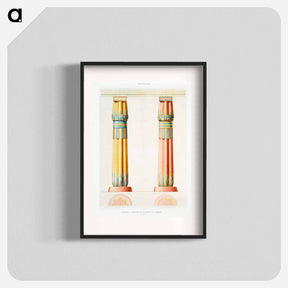 アートポスター-Karnac Beam Columns
 - エジプト美術史 Poster.