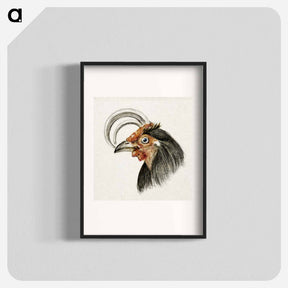 アートポスター-Head of a rooster - ジャン ベルナール Poster.