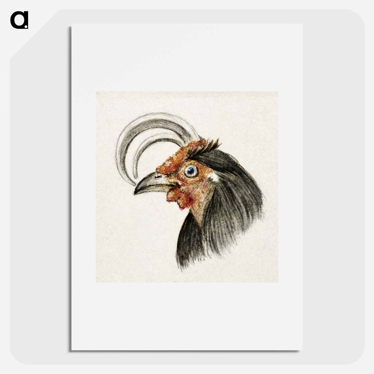 Head of a rooster - Jean Bernard Poster.