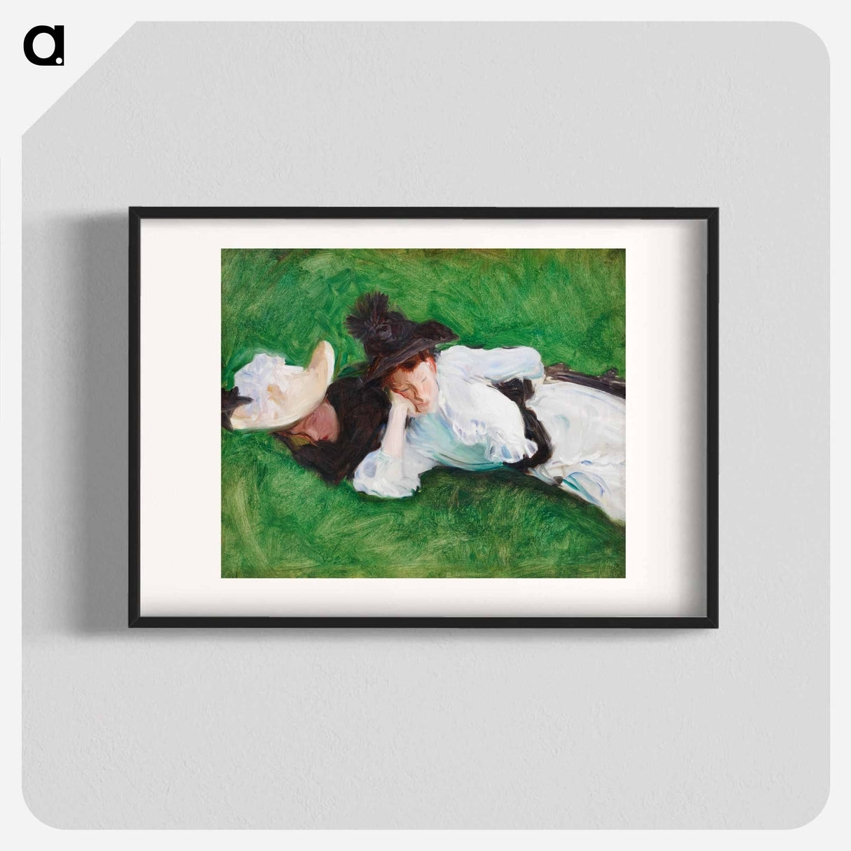 Two Girls on a Lawn - ジョン シンガー サージェント Poster.