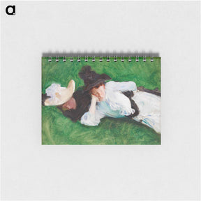 アートメモ帳-Two Girls on a Lawn - ジョン シンガー サージェント Memo.