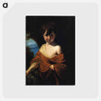 アートポストカード-Boy Holding a Bunch of Grapes - ジョシュア レノルズ Postcard.
