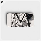 Woodcut monograms - Julie de Graag Phone Case.