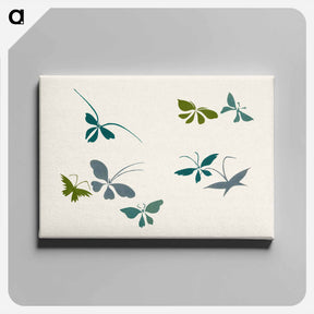 アートパネル-Abstract butterfly - 神坂 雪佳 Canvas.