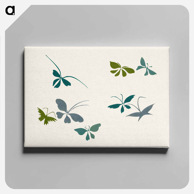 アートパネル-Abstract butterfly - 神坂 雪佳 Canvas.