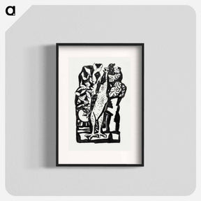 アートポスター-Crowing rooster - レオ ヘステル Poster.