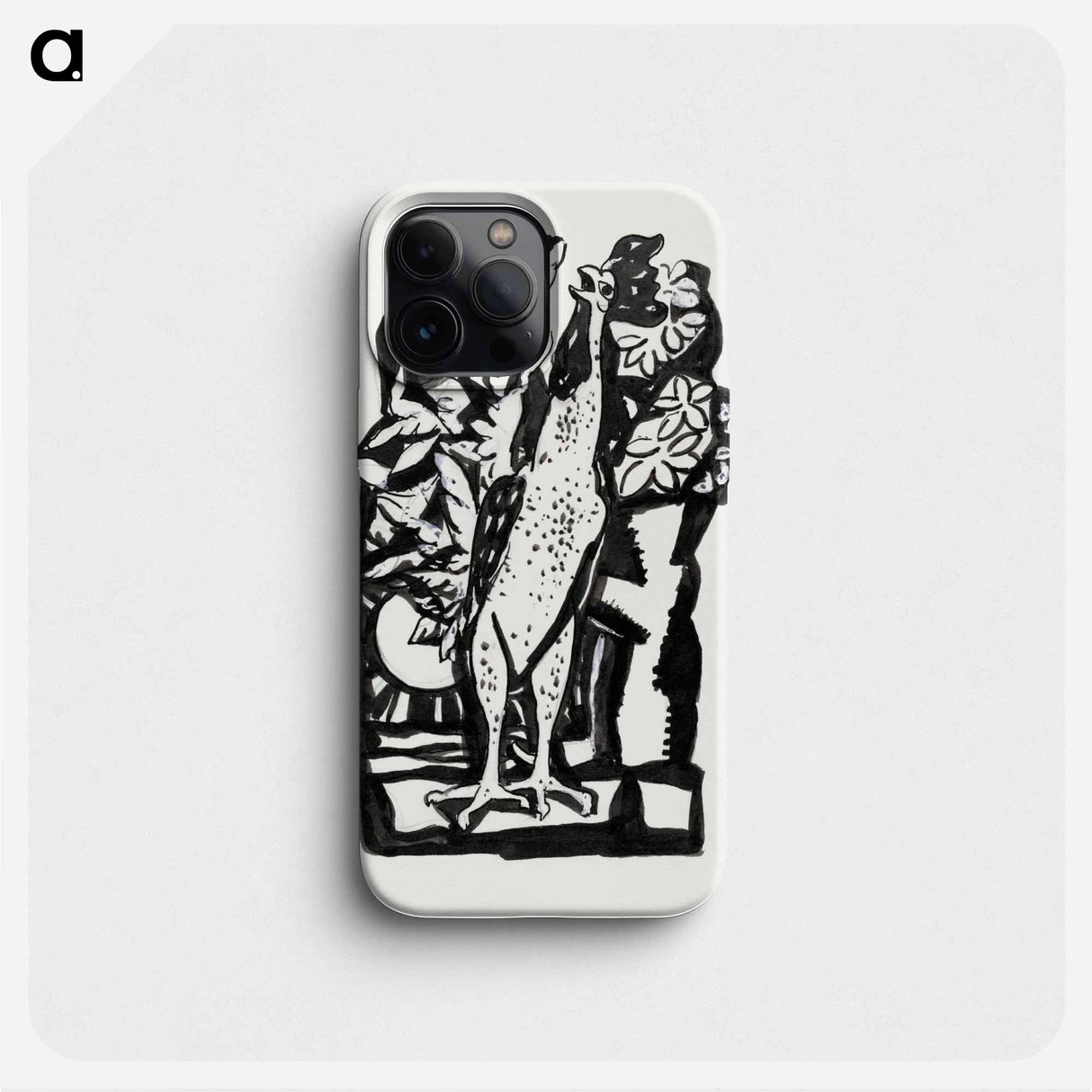 Crowing rooster - Leo Gestell Phone Case.