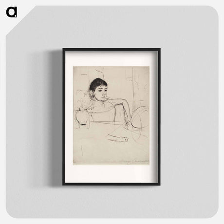 アートポスター-Mimi as a Brunette - メアリー カサット Poster.