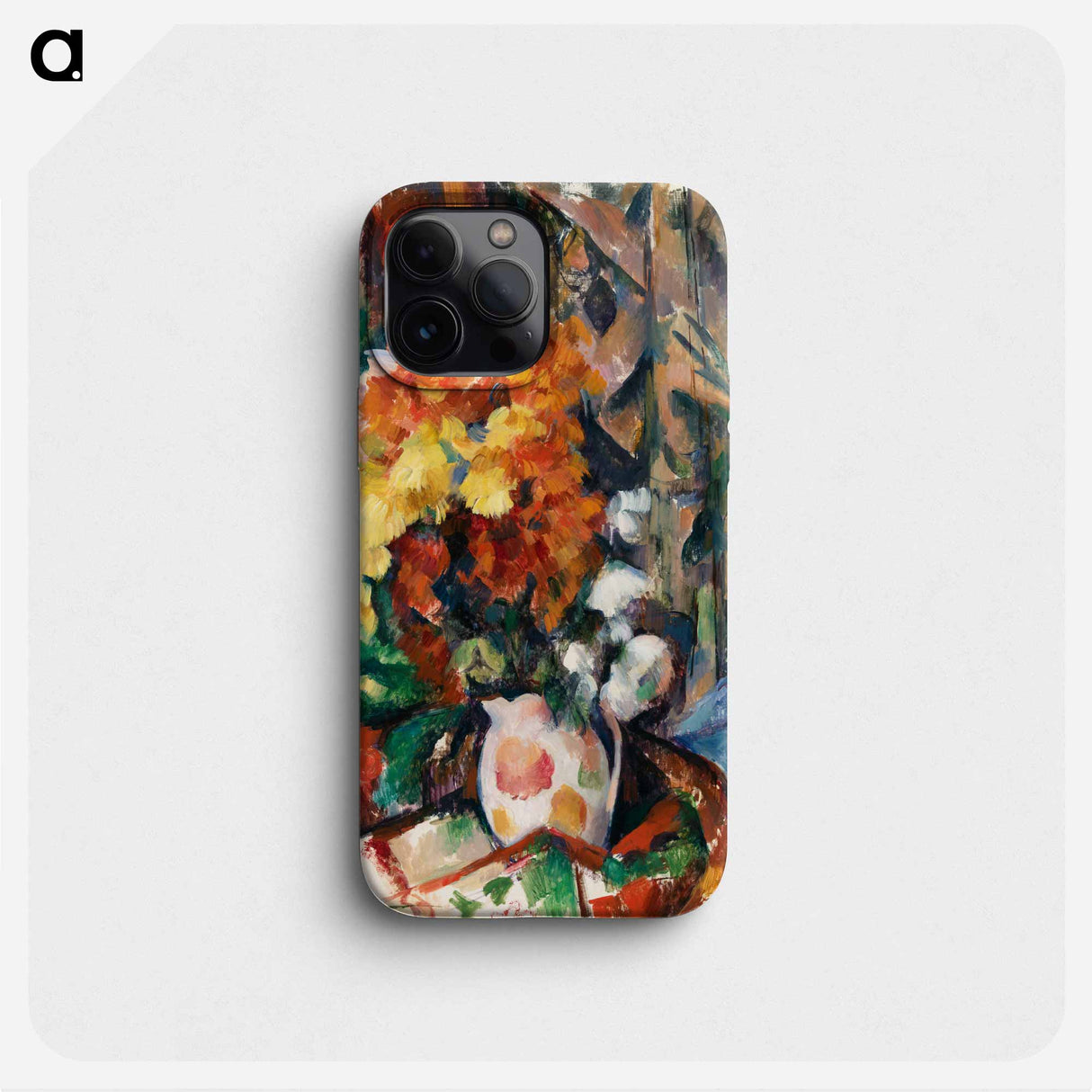 The Flowered Vase - Paul Cezanne Phone Case.