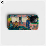 Why Are You Angry? - ポール ゴーギャン Phone Case.