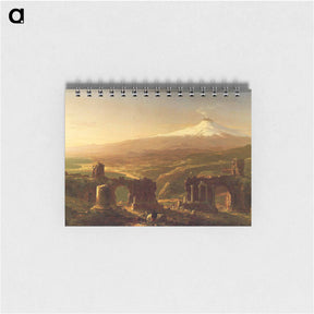 アートメモ帳-Mount Aetna from Taormina - トーマス コール Memo.