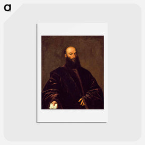 アートポストカード-Portrait of Jacopo (Giacomo) Dolfin - ティツィアーノ ヴェチェッリオ Postcard.