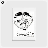 アートポストカード-Carlo Carrá - ウンベルト ボッチョーニ  Postcard.
