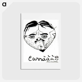 アートポストカード-Carlo Carrá - ウンベルト ボッチョーニ  Postcard.