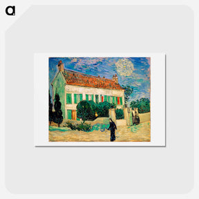 アートポストカード-Whitehousenight - フィンセント ファン ゴッホ Postcard.