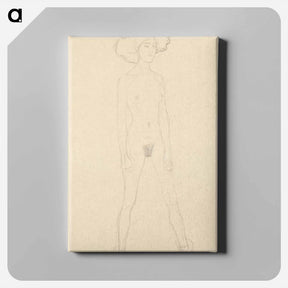 アートパネル-Standing Female Nude
 - ウィーン博物館 Canvas.
