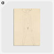 アートポストカード-Standing Female Nude
 - ウィーン博物館 Postcard.