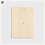 アートポストカード-Standing Female Nude
 - ウィーン博物館 Postcard.