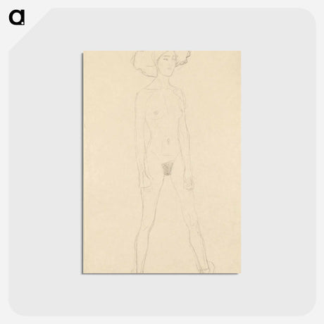 アートポストカード-Standing Female Nude
 - ウィーン博物館 Postcard.