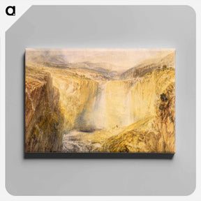 アートパネル-Fall of the Trees, Yorkshire - ウィリアム ターナー Canvas.