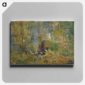 アートパネル-On the Trail - ウィンスロー ホーマー Canvas.