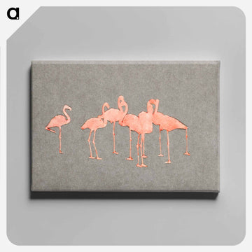 Flamingoes - アボット ハンダーソン セイヤー Canvas.