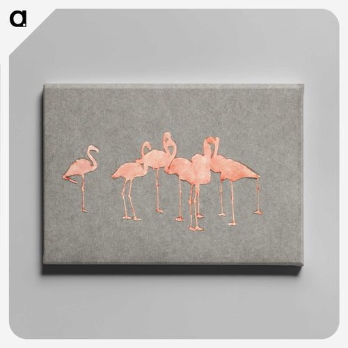 Flamingoes - アボット ハンダーソン セイヤー Canvas.