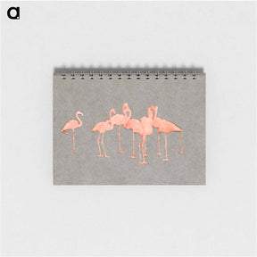 アートメモ帳-Flamingoes - アボット ハンダーソン セイヤー Memo.