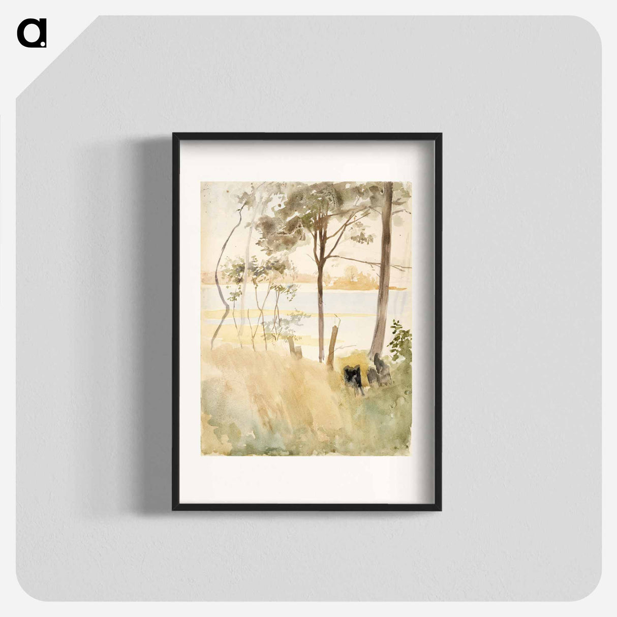 Seashore at haikko in autumn - アルバート エーデルフェルト Poster.